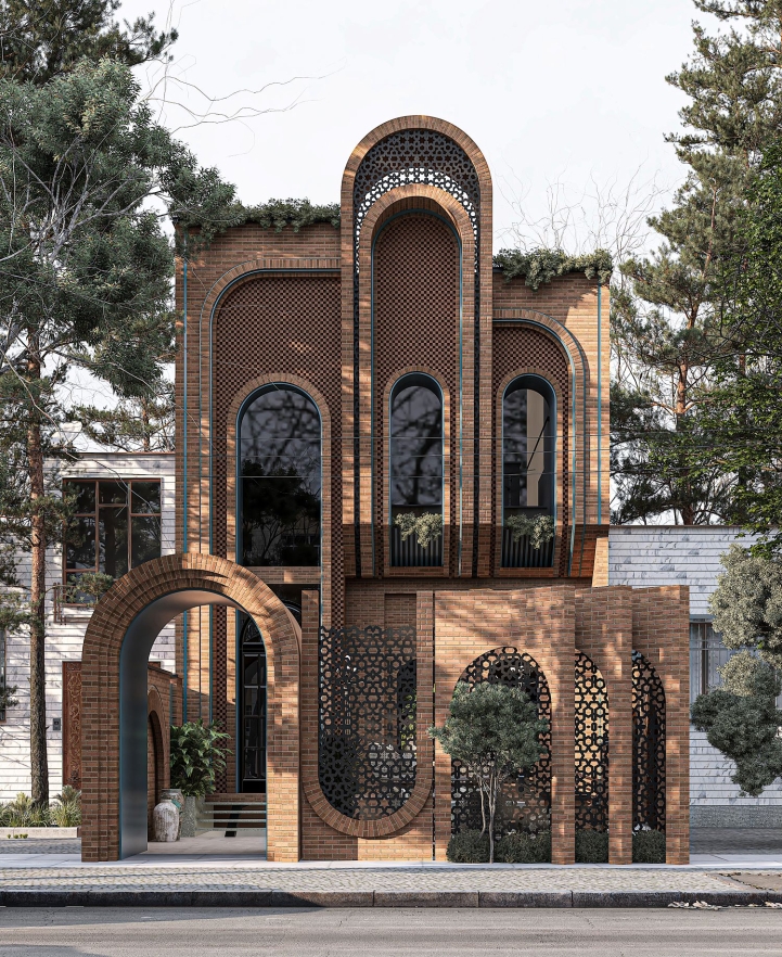 طراحی نمای ساختمان به سبک ایرانی 