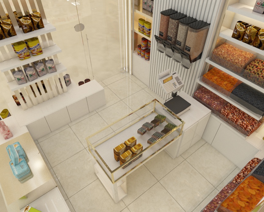 طراحی فروشگاه اجیل و زعفران مشهد