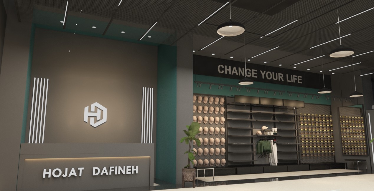 طراحی فروشگاه ساعت و پوشاک آقای سلطانی