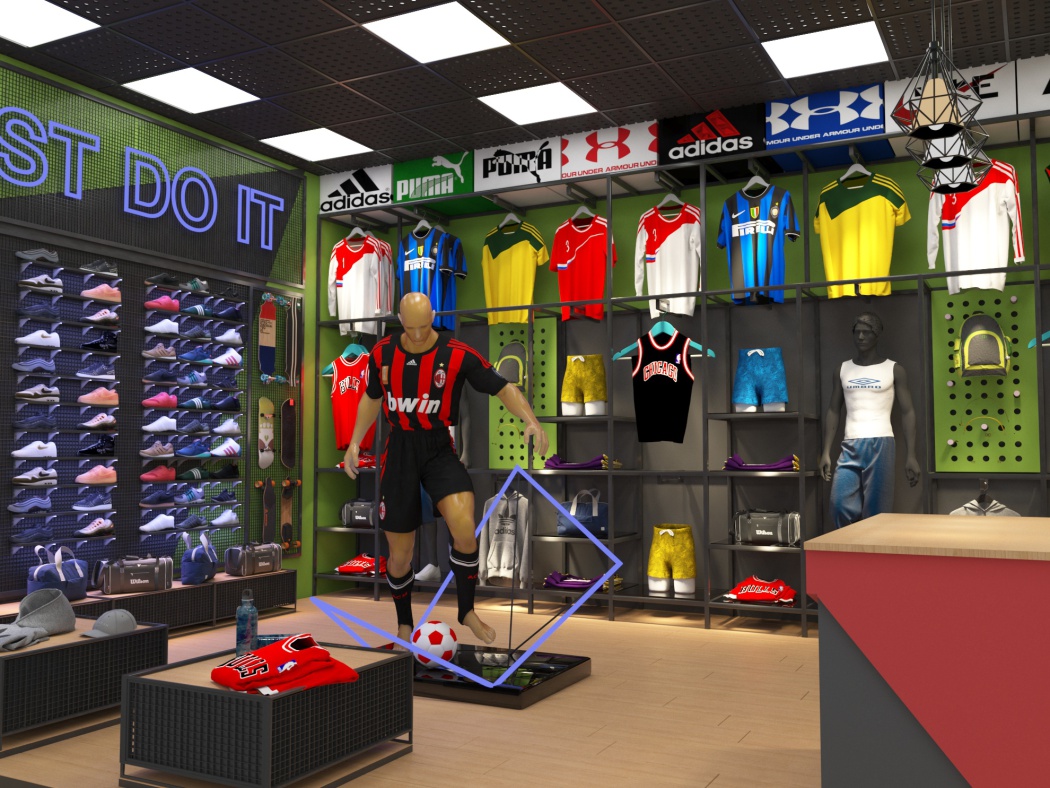 طراحی فروشگاه لوازم ورزشی مشهد