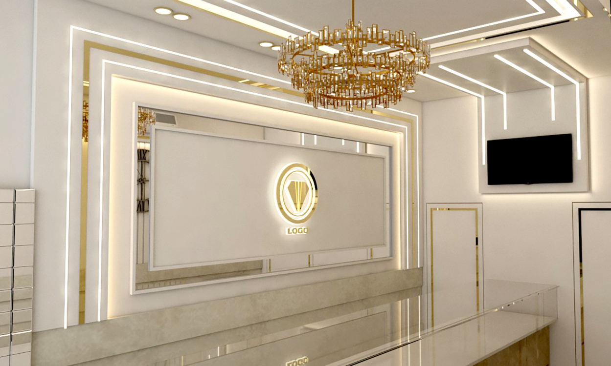 طراحی و اجرای فروشگاه طلا فروشی