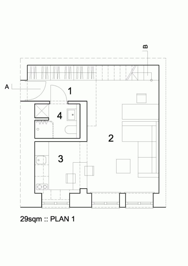 طراحی آپارتمان 20 متری