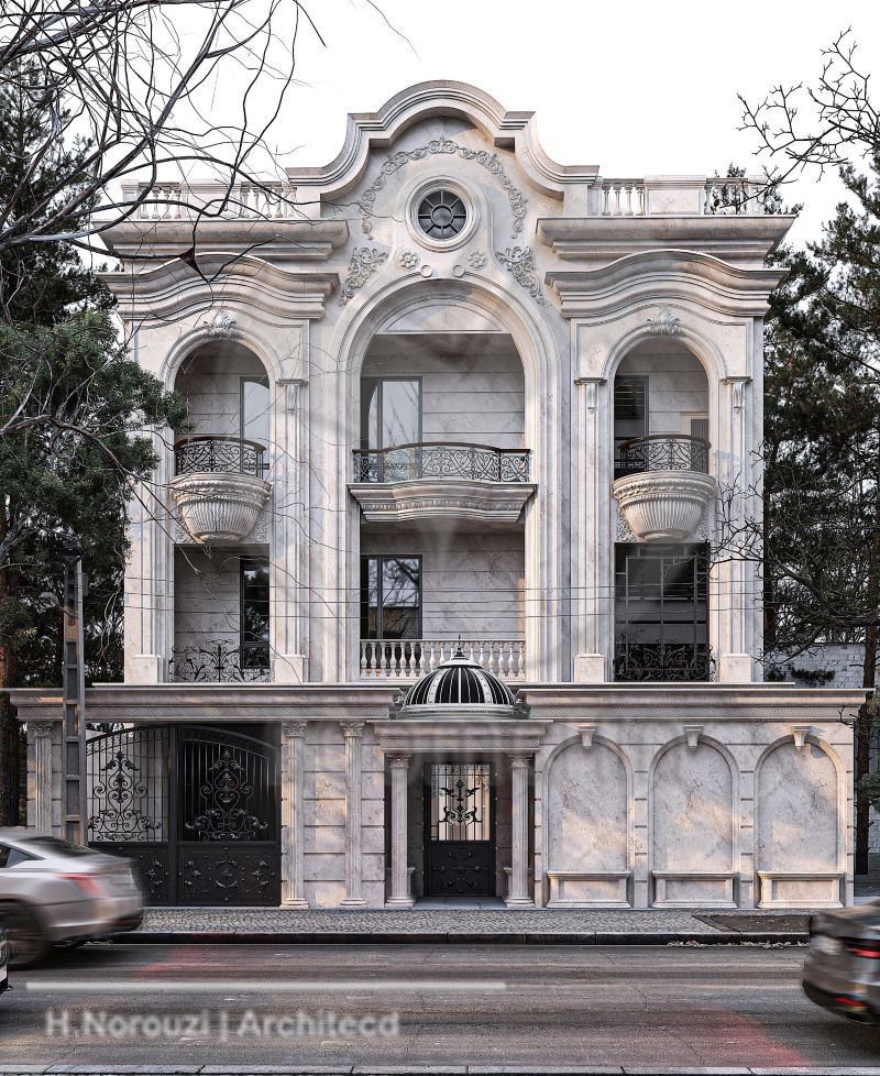 طراحی نمای ساختمان شماره 88