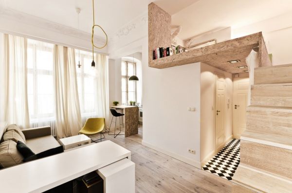 طراحی دکوراسیون آپارتمان کوچک 20 متری